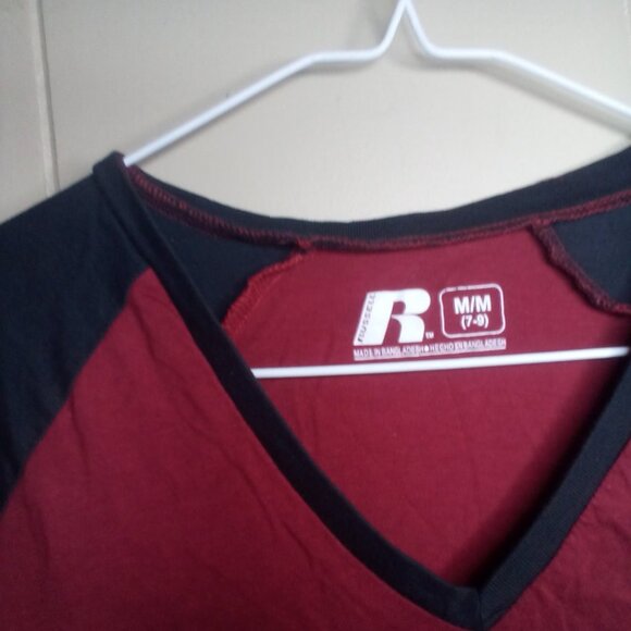 Russell Carolina Gamecocks Shirt M 7-9 Short Sleeve Red Black - Picture 3 of 11